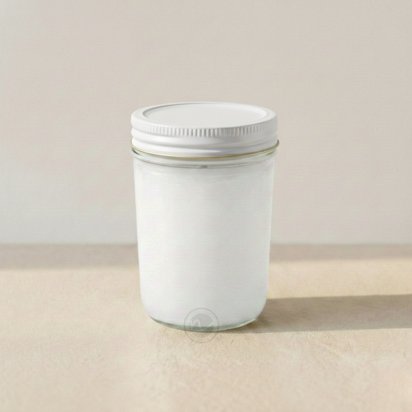 8 oz. Jelly Jar, pack of 10, No Label, 100% Soy Wax Candles (Pewter Lid)