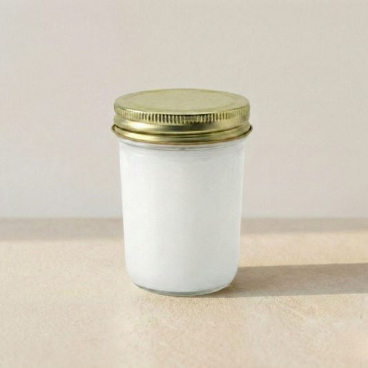 8oz Jelly Jar Soy Candle with Gold Lid, Unbranded, Handpoured, 10 Counts Per Order