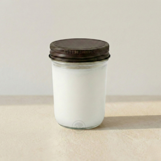 8 oz. Jelly Jar, pack of 10, Hand Poured in Small Batches, No Label 100% Soy Wax Candle with Rustic Lid for Boutique owner, Market Vendors, Event Planner, Baby Shower, Weddings, Office Events and Milestone Celebration