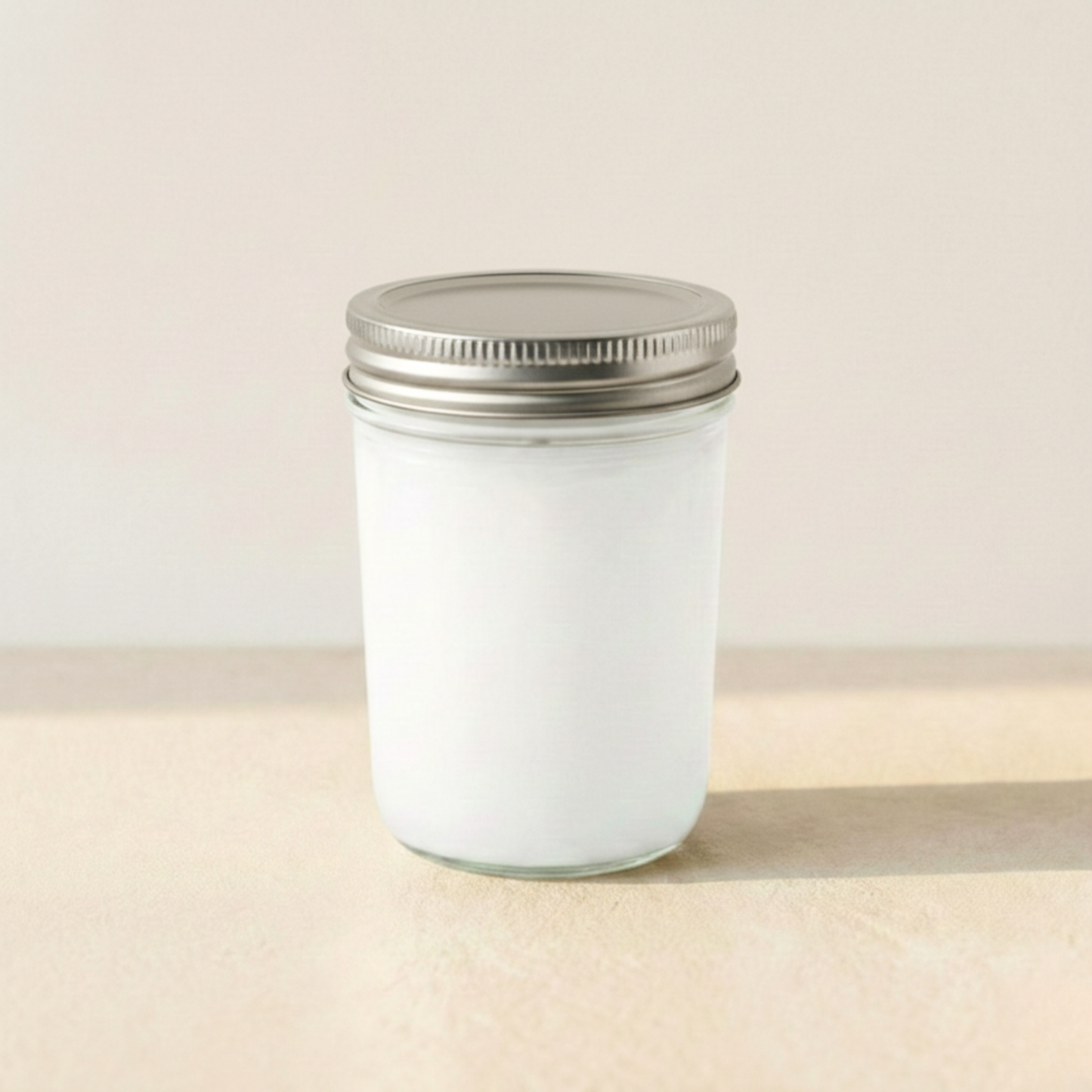 8 oz. Jelly Jar, pack of 10, Hand Poured in Small Batches, No Label 100% Soy Wax Candle with  Silver Lid for Boutique owner, Market Vendors, Event Planner, Baby Shower, Weddings, Office Events and Milestone Celebration