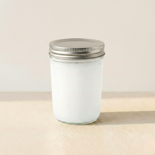 8 oz. Jelly Jar, pack of 10, Hand Poured in Small Batches, No Label 100% Soy Wax Candle with  Silver Lid for Boutique owner, Market Vendors, Event Planner, Baby Shower, Weddings, Office Events and Milestone Celebration