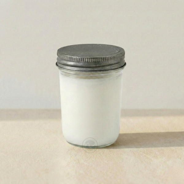 8 oz. Jelly Jar, pack of 10, No Label, 100% Soy Wax Candles (Pewter Lid)