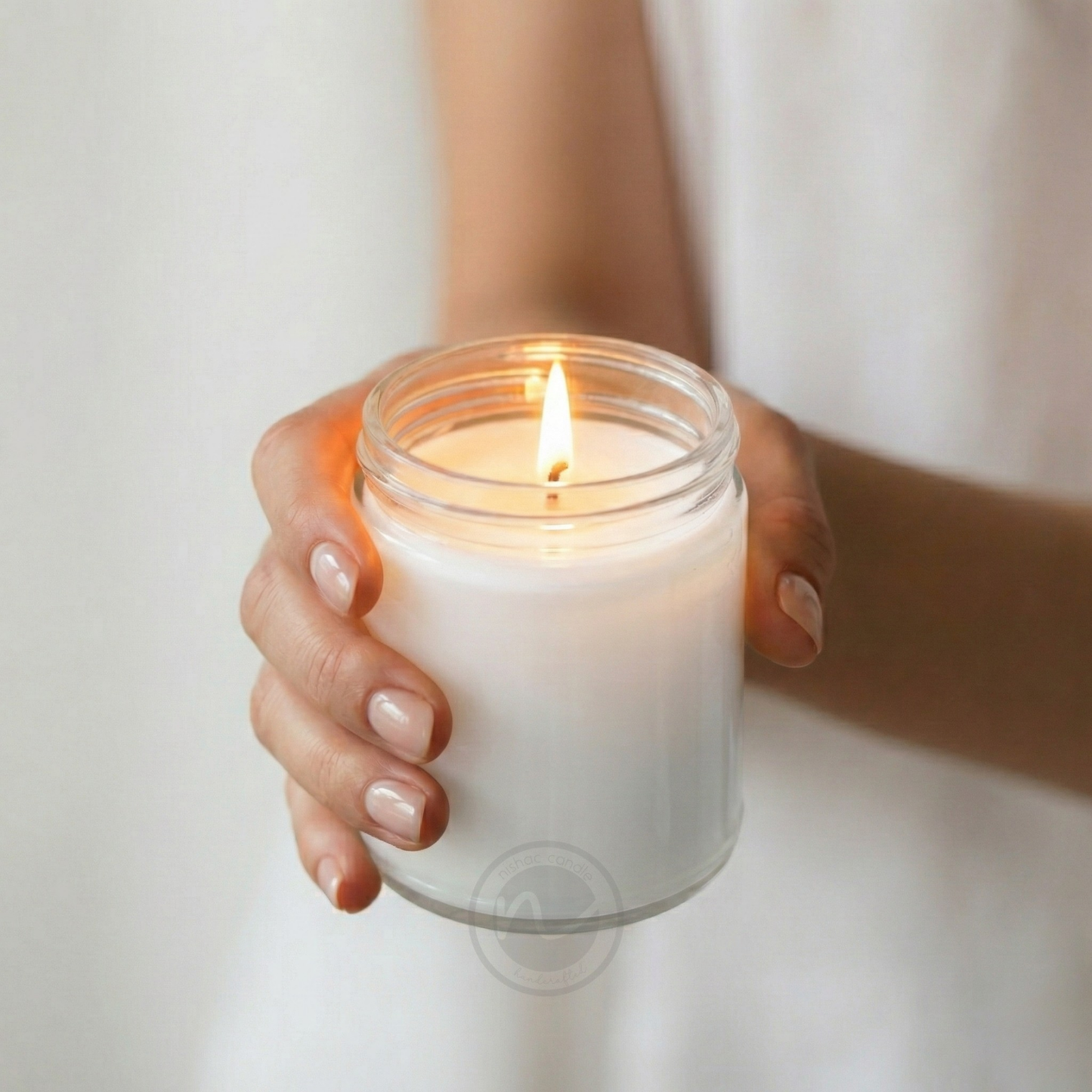9oz Salsa Jar Soy Candle with Gold Lid, Unbranded Handpoured 10 Counts Per Order