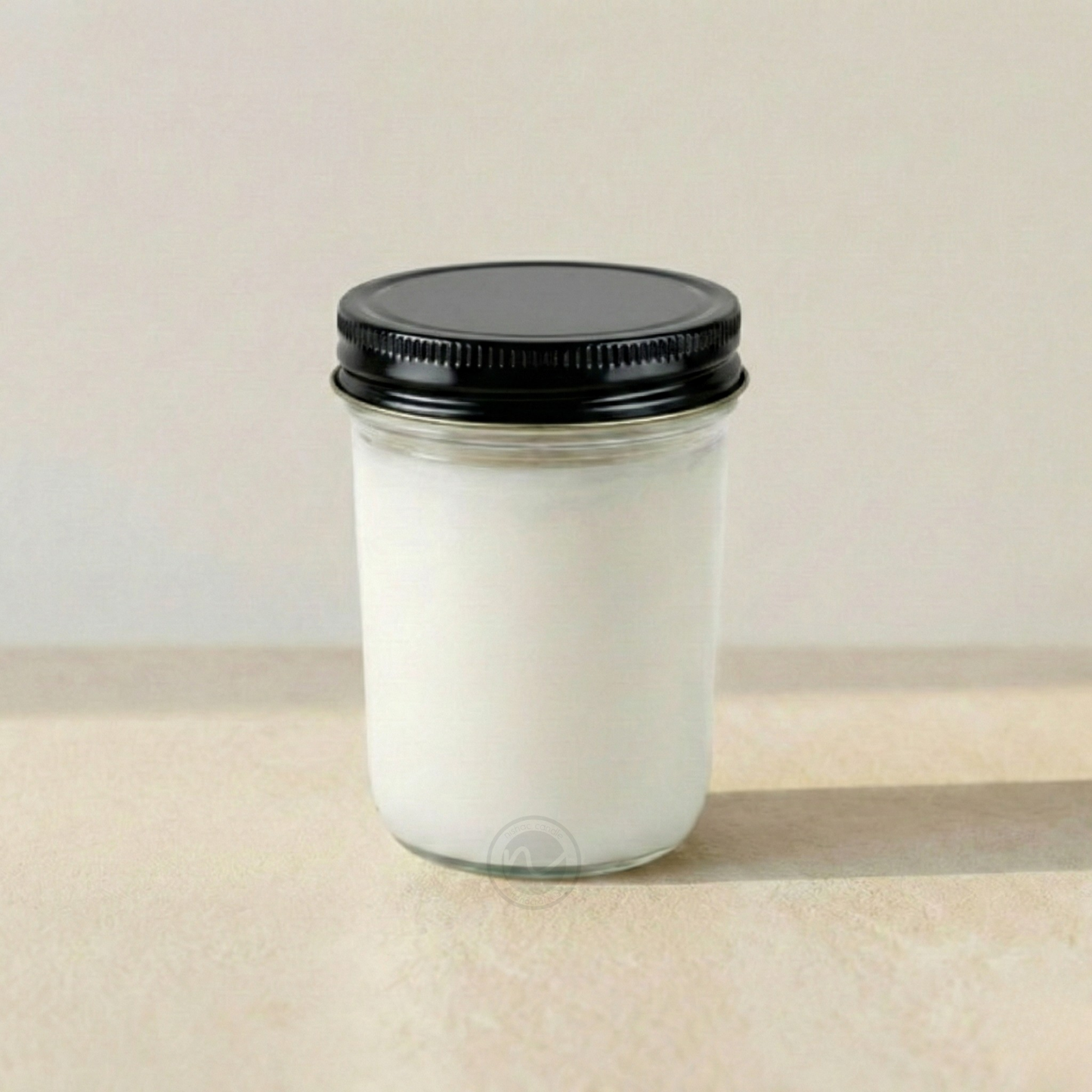 8 oz. Jelly Jar, pack of 10, No Label, 100% Soy Wax Candles (Pewter Lid)