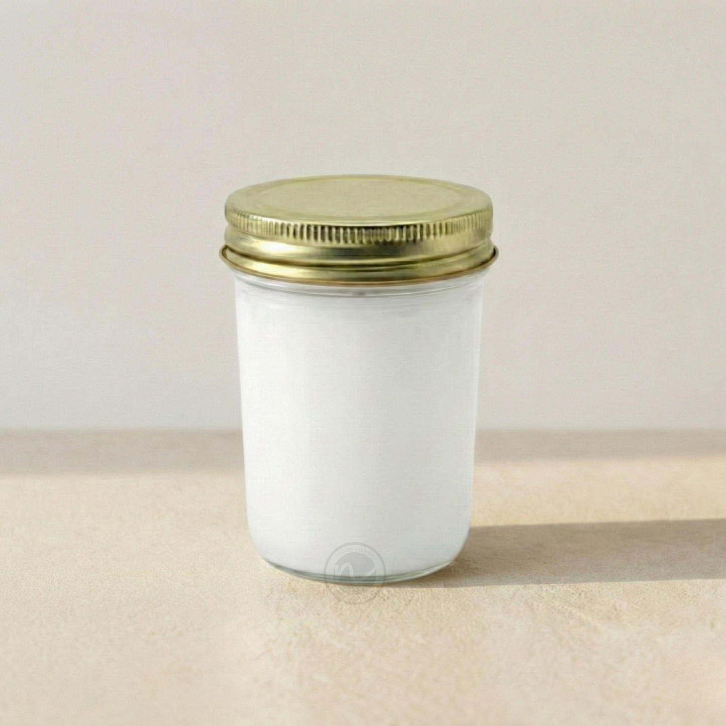 8 oz. Jelly Jar, pack of 10, No Label, 100% Soy Wax Candles (Pewter Lid)